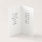 Carte de Noël des mots de sagesse du Père Noël (Inside)