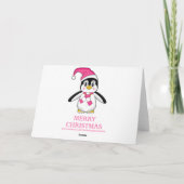 Carte de Noël des pingouins bébé (Dos)