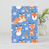 Carte de Noël des renards (Debout devant)