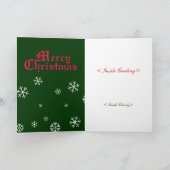 Carte de Noël des snowflèches (Intérieur)