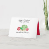 Carte de Noël des soldats de jouets (Dos)