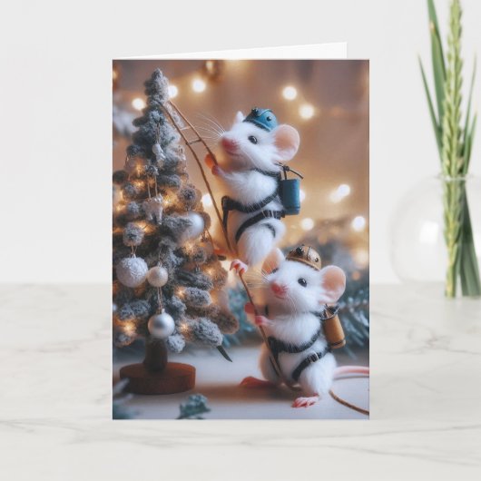 Carte de Noël des souris (Devant)
