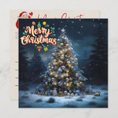 Carte de Noël des traditions scintillantes (Devant / Derrière)