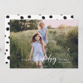 Carte de Noël des voeux les plus chauds (Devant / Derrière)