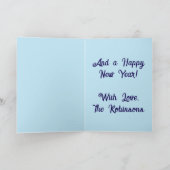 Carte de Noël Désert Saguaro Cactus (Intérieur)