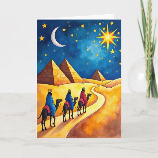Carte de Noël Desert Star (Devant)