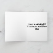 Carte de Noël design vintage (Intérieur)