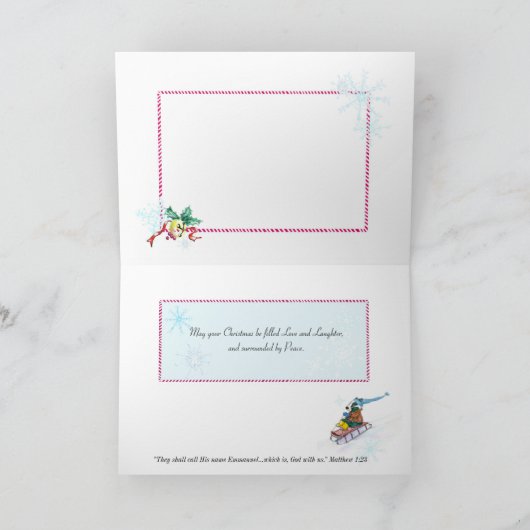 Carte de Noël d'hiver (Intérieur)