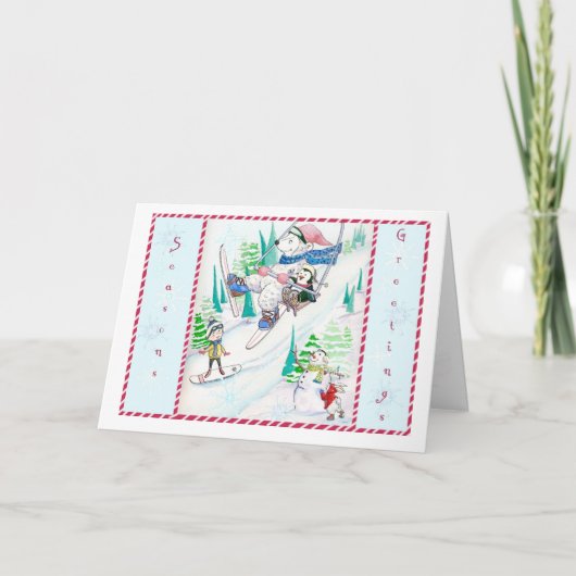 Carte de Noël d'hiver (Devant)