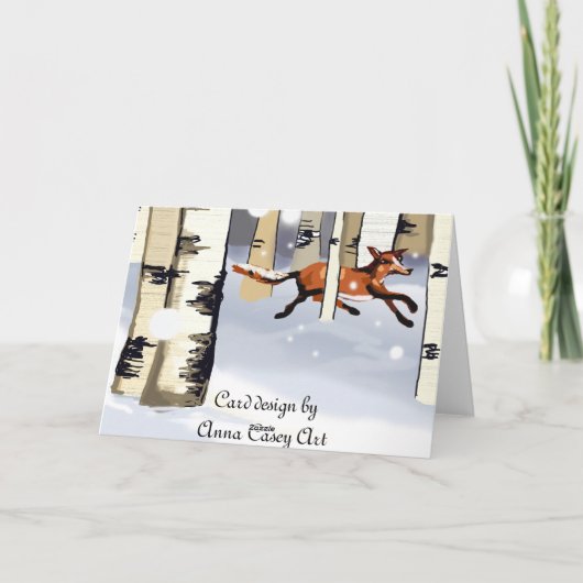 Carte de Noël d'hiver (Dos)