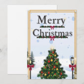 Carte de Noël d'hiver (Devant / Derrière)