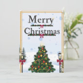 Carte de Noël d'hiver (Debout devant)
