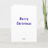 Carte de Noël d'hiver avec des flocons de neige (Dos)