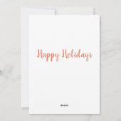 Carte de Noël d'hiver avec un orignal (Dos)