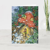 Carte de Noël d'hiver Toadstool (Devant)
