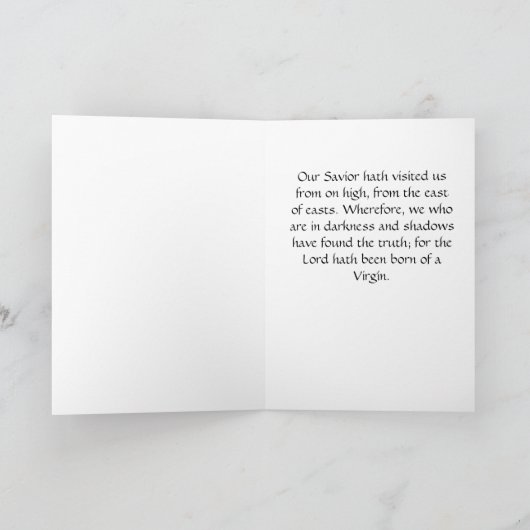 Carte de Noël d'icône (Intérieur)