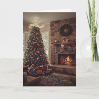 Carte de Noël Dieu, Famille, Pays