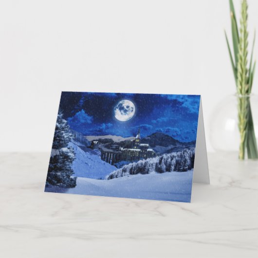 Carte de Noël d'imaginaire d'hiver (Devant)