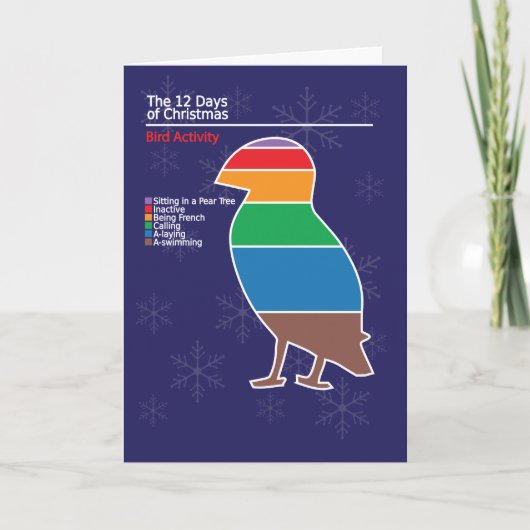 Carte de Noël d'Infographic 1 (Devant)