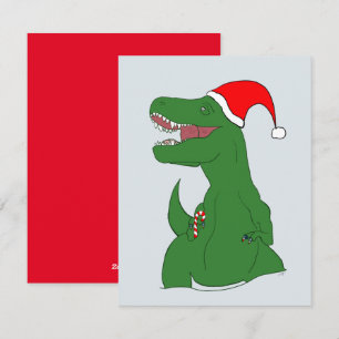 Carte de Noël dinosaure