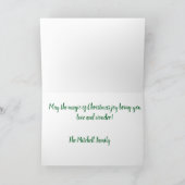 Carte de Noël d'inspiration vintage (Intérieur)