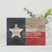 Carte de Noël Distante Wood Texas (Debout devant)