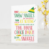 Carte de Noël d'itinéraire d'elfe © GraphicLoveSho (Fleur jaune)
