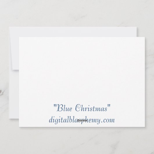 Carte de Noël divine de nuit (Dos)