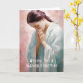 Carte de Noël Divine Sacrée (Fleur jaune)