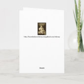 Carte de Noël d'oiseau de Père Noël (Dos)