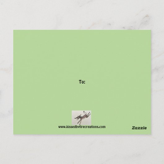 Carte de Noël Donkey (Dos)