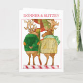 Carte de Noël DONNER BLITZEN (Dos)