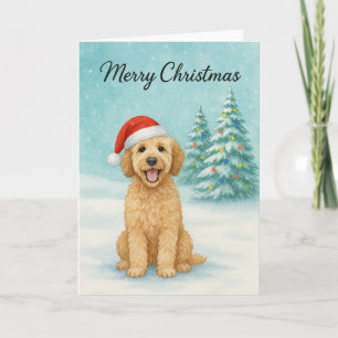 Carte de Noël Doodle d'or - Carte de vacances