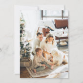 Carte de Noël Doodle Photo Main Drag Holiday Red (Dos)