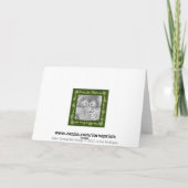 Carte de Noël d'orang-outan de bébé (Dos)