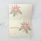 Carte de Noël dorée (Intérieur)