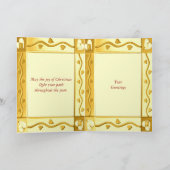 Carte de Noël dorée (Intérieur)