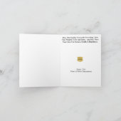 Carte de Noël dorée de la police victorienne (Intérieur)