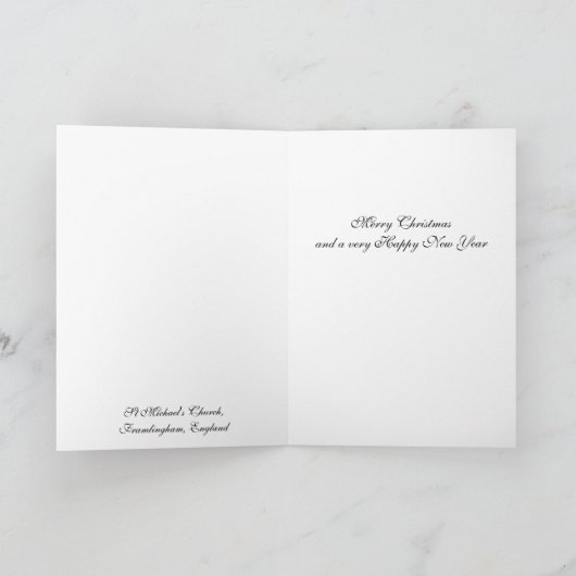 Carte de Noël d'organe de Framlingham (Intérieur)