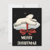 Carte de Noël d'ours polaire (Devant)