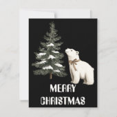 Carte de Noël d'ours polaire (Devant)