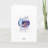 Carte de Noël Dragon - Beau Dragon Vert Avec Gif (Dos)