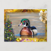 Carte de Noël Drake Duck Wood (Devant)
