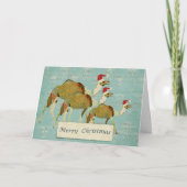 Carte de Noël Dreamy Camels (Devant)