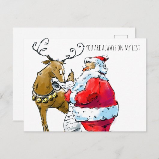 Carte de Noël drôle (Devant / Derrière)