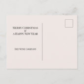 Carte de Noël drôle au vin rosé (Dos)