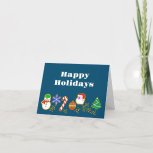 Carte de Noël drôle avec des biscuits de Noël