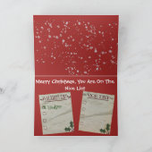 Carte de Noël drôle "Bah Humbug" avec Basset Hound (Intérieur)