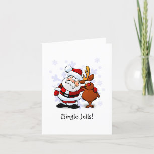 Carte de Noël drôle Bingle Jells