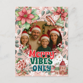Carte de Noël drôle – Bonnes Vibrations Uniquement